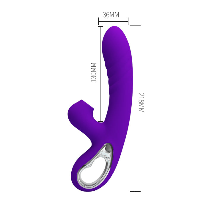 Sucking Rabbit Vibrator - Jersey - Purple - K. P.