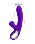 Sucking Rabbit Vibrator - Jersey - Purple - K. P.