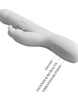 Thrusting & Rotating Rabbit Vibrator - Reese - White - K. P.