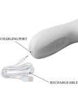 Thrusting & Rotating Rabbit Vibrator - Reese - White - K. P.