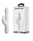 Thrusting & Rotating Rabbit Vibrator - Reese - White - K. P.