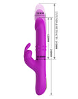 Thrusting & Rotating Rabbit Vibrator - Reese - Purple