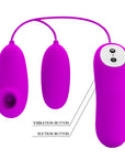 Suction & Vibro Bullets - Purple