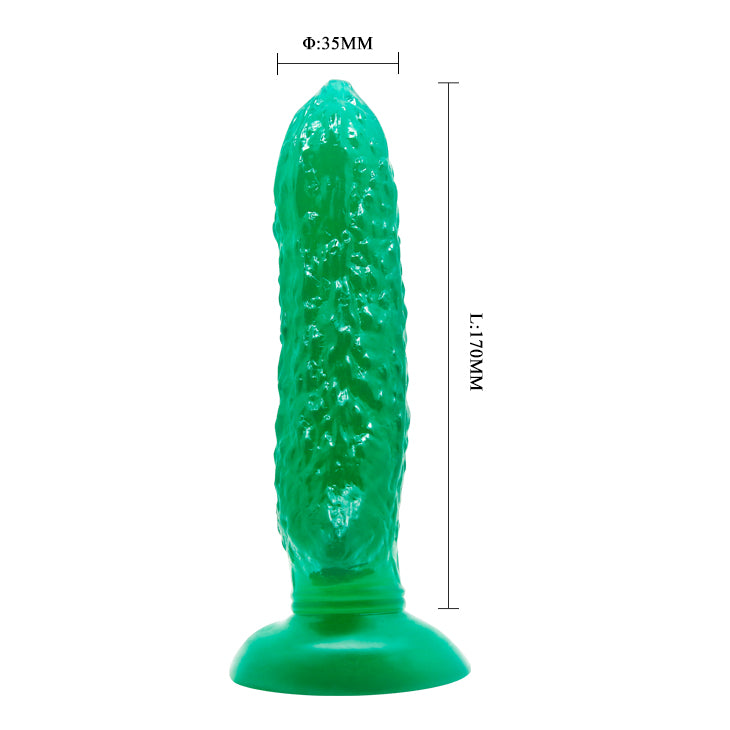 Cucumber Plug w/Suction Cup - Green - K. P.