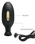 Electric Shock Butt Plug - Jefferson - 18K Gold & Black