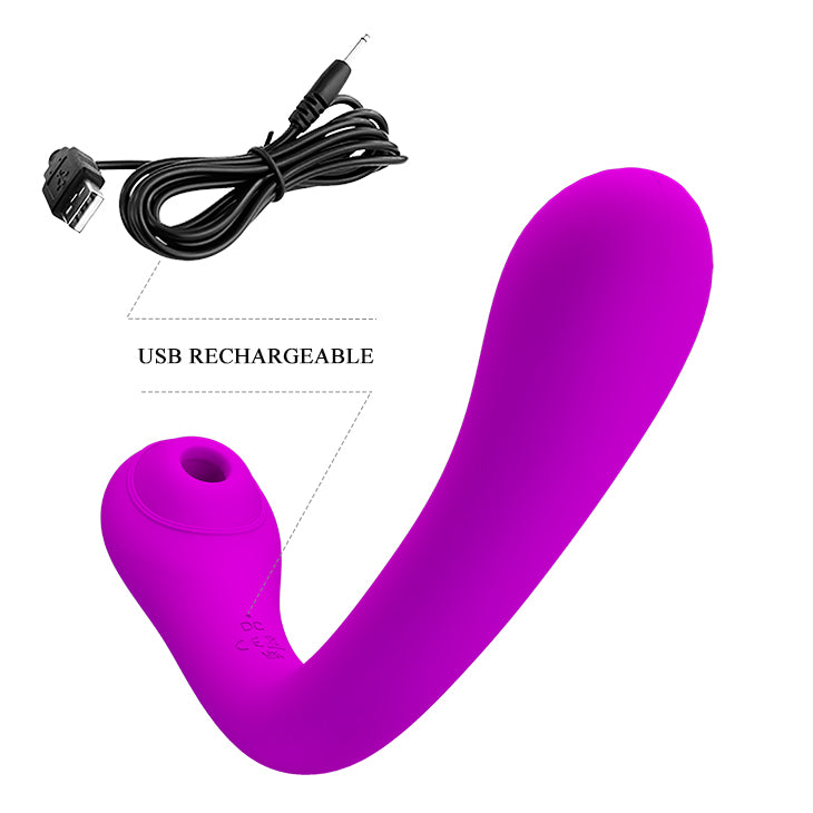 Clitoral Sucking Vibrator - Alex - Purple