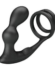 Vibrating Butt Plug with Cock & Ball Ring - Marshall - Black - K. P.