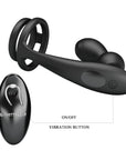 Vibrating Butt Plug with Cock & Ball Ring - Marshall - Black - K. P.