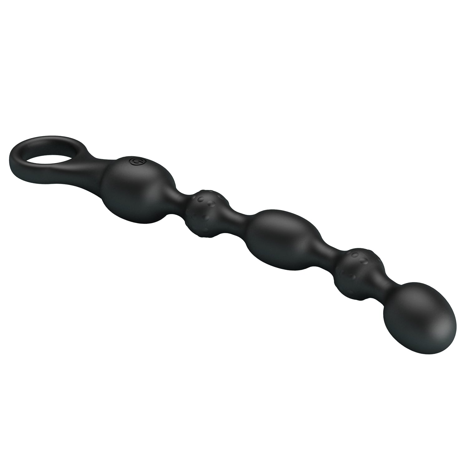 Silicone Vibrating Anal Beads - Van - Black - K. P.