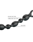 Silicone Vibrating Anal Beads - Van - Black - K. P.