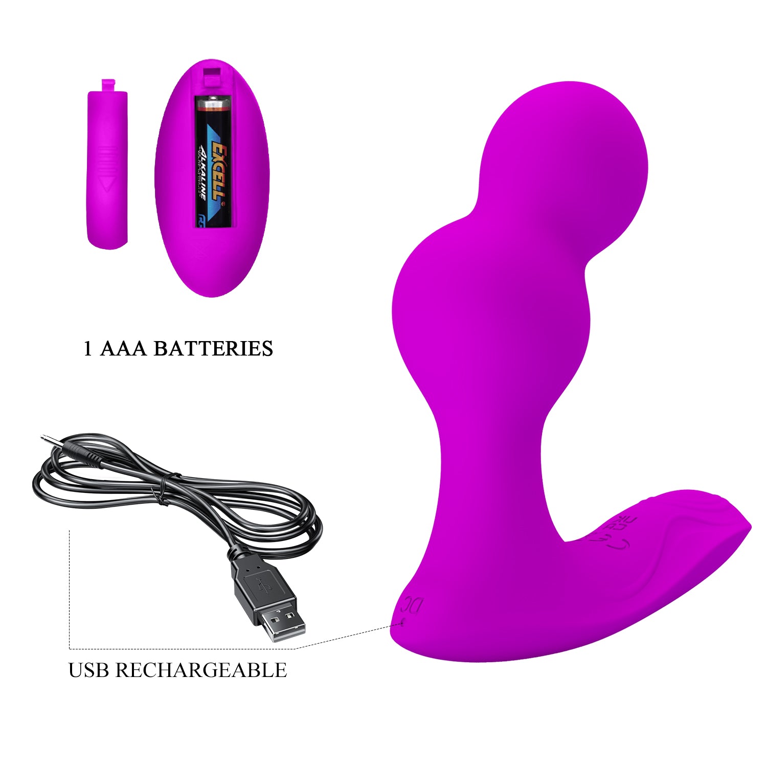 Anal Vibrator - Terrance - Purple - K. P.