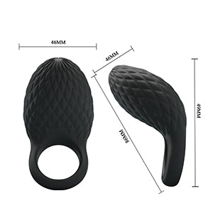 Vibrating Cock Ring - Heloise - Black - K. P.