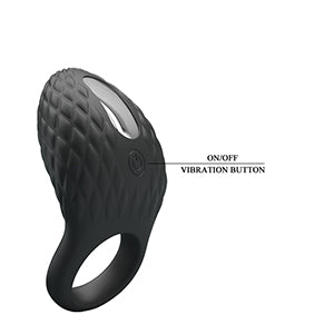 Vibrating Cock Ring - Heloise - Black - K. P.