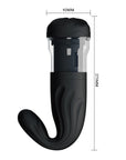 Rotating & Thrusting Masturbator - Rechargeable Breton - Black - K. P.