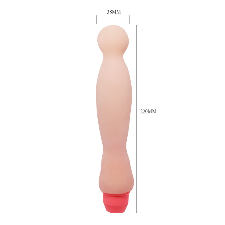 Flexi Spine Vibrator Knobbed - Flesh - K. P.