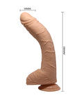 Alex - 11" G Spot Curved Dildo - Flesh - K. P.