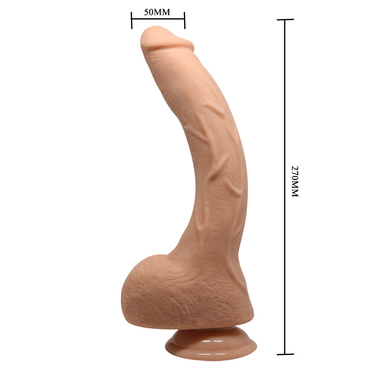 G Spot Curved Dildo with Suction Base - Flesh - K. P.