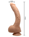 G Spot Curved Dildo with Suction Base - Flesh - K. P.