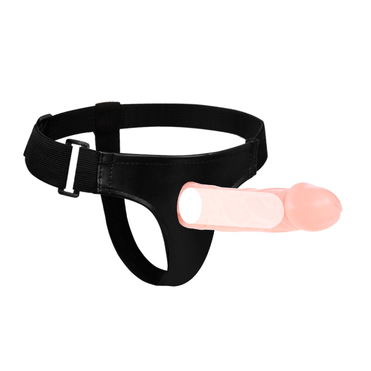 Hollow Strap On Dildo with Harness - Flesh - K. P.