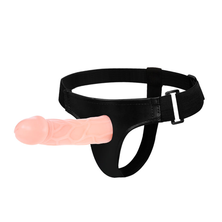 Hollow Strap On Dildo with Harness - Flesh - K. P.