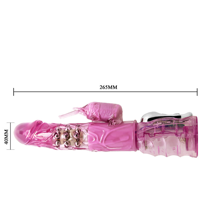 Rotating Rabbit Vibrator - Pink - K. P.