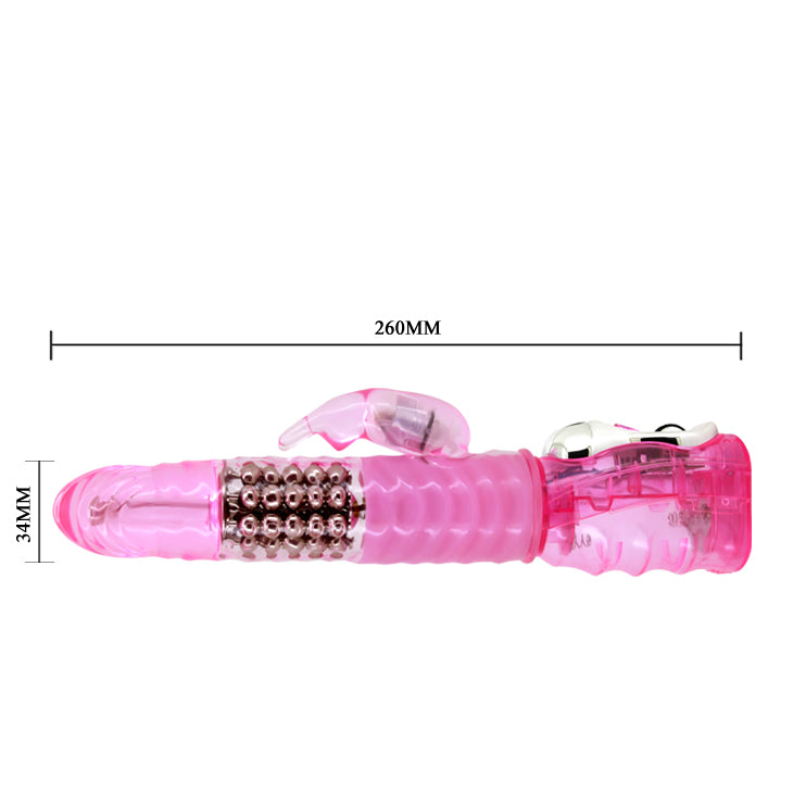 Rotating Rabbit Vibrator - Pink - K. P.