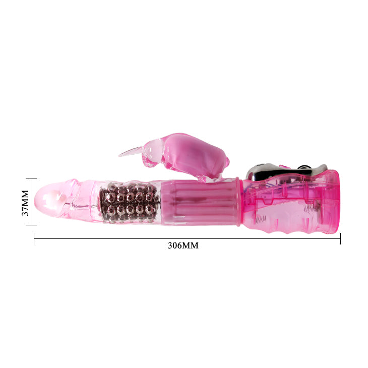 Rotating Rabbit Vibrator - Pink - K. P.