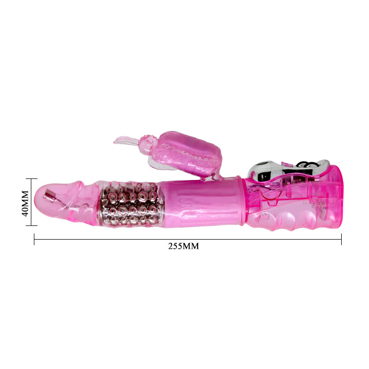 Rotating Rabbit Vibrator - Pink - K. P.