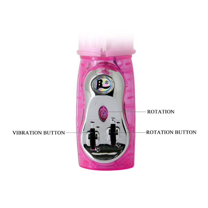 Rotating Rabbit Vibrator - Pink - K. P.