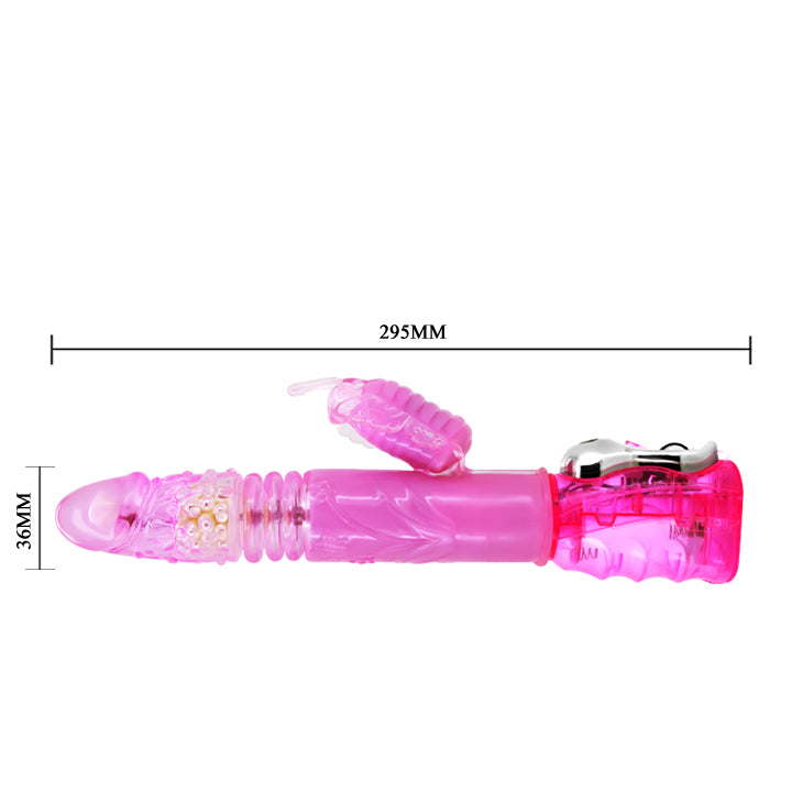 Rotating Rabbit Vibrator - Pink - K. P.