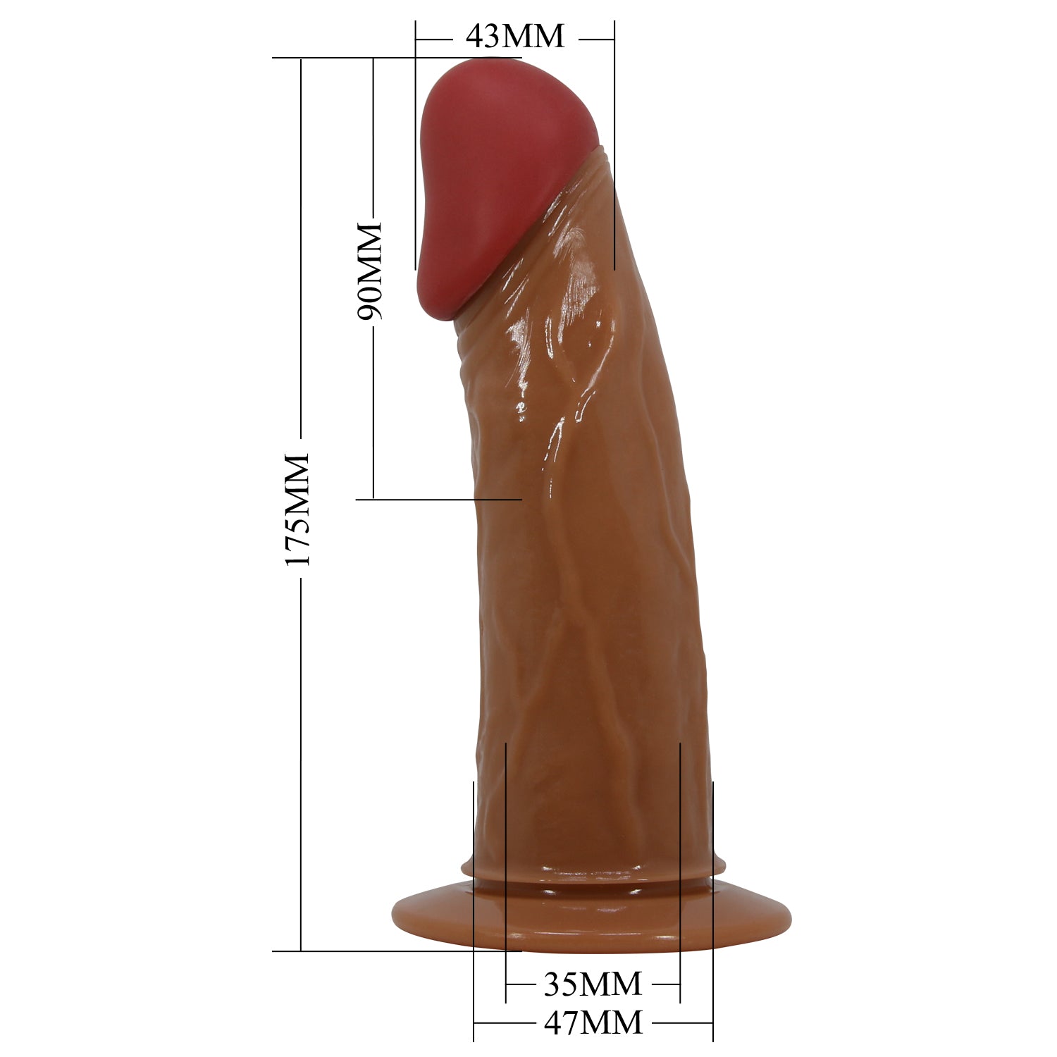 Universal Strap-On Harness - Vibrating Stark - Brown Dildo - K. P.