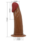 Universal Strap-On Harness - Vibrating Stark - Brown Dildo - K. P.