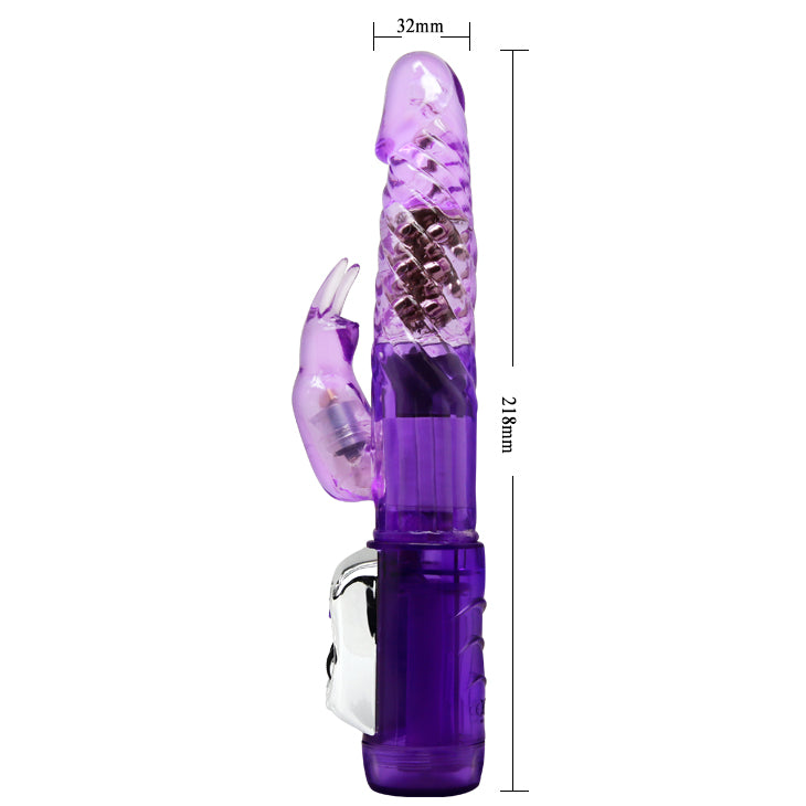 Rotating Rabbit Vibrator - Purple - K. P.