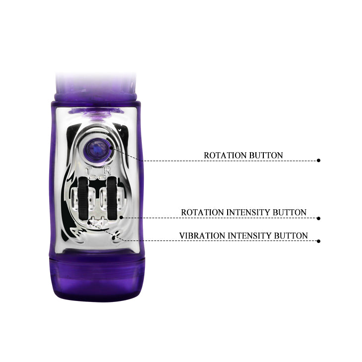 Rotating Rabbit Vibrator - Purple - K. P.