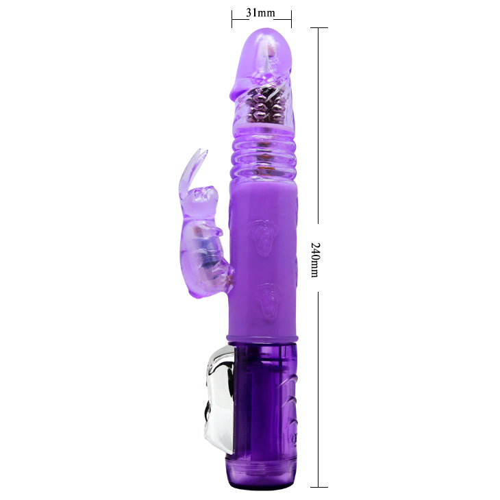 Thrusting Rabbit Vibrator - Purple - K. P.