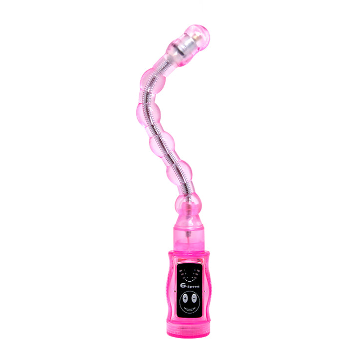 Vibrating Anal Beads Flexible - Pink - K. P.