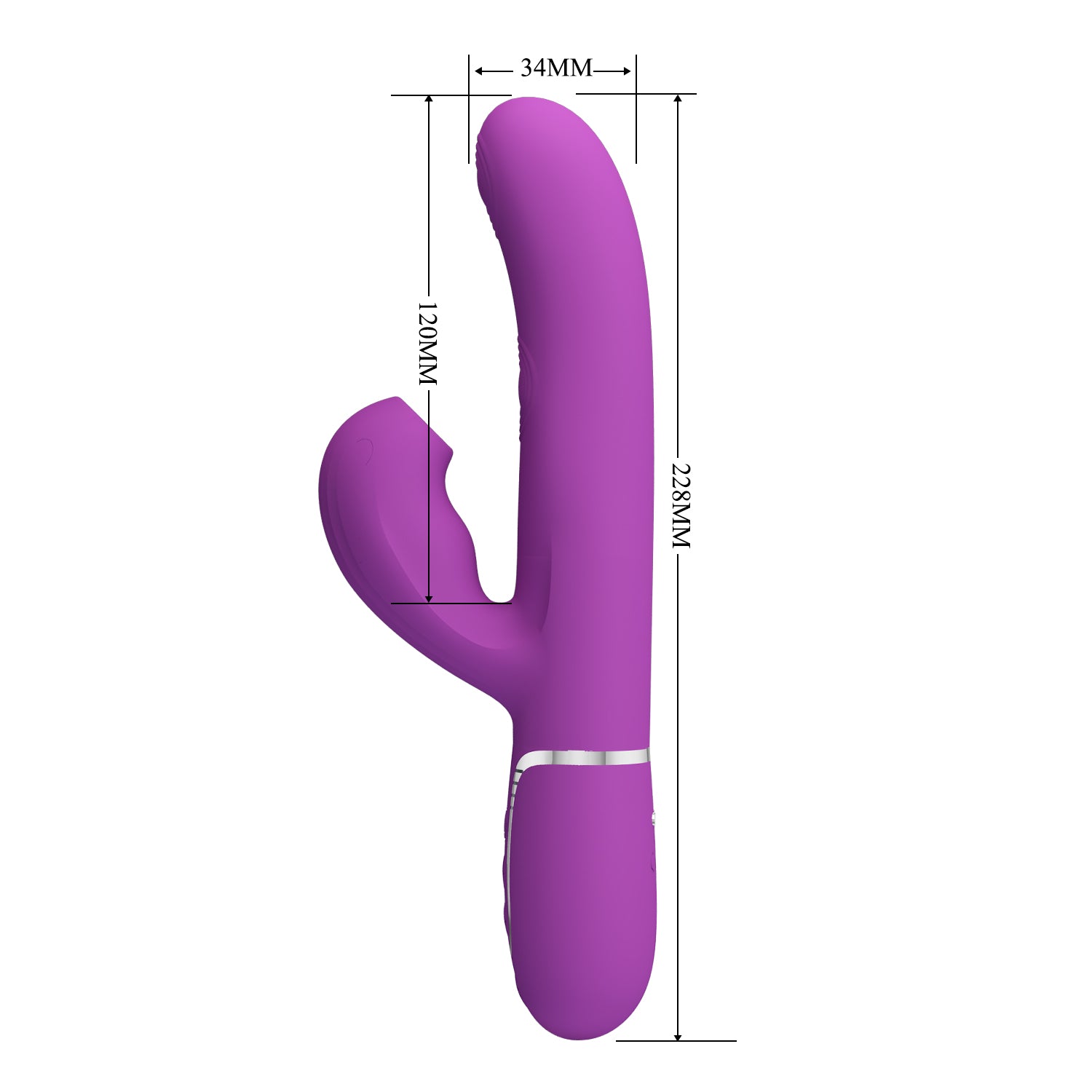 3in1 Multi-Function Thumping Rabbit Vibrator - Perdita - Multiple Colours