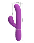 3in1 Multi-Function Thumping Rabbit Vibrator - Perdita - Multiple Colours