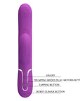 3in1 Multi-Function Thumping Rabbit Vibrator - Perdita - Multiple Colours