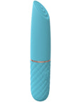 LoveLine - Beso - 10 Speed Vibrating Mini-Lipstick - Silicone - Rechargeable - Waterproof - Blue