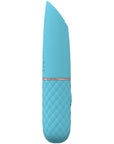 LoveLine - Beso - 10 Speed Vibrating Mini-Lipstick - Silicone - Rechargeable - Waterproof - Blue