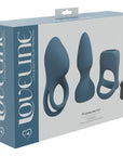 LoveLine - Pleasure Kit - 10 Speed - Silicone - Rechargeable - Waterproof - Blue Grey