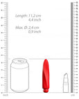 Luminous ABS Bullet With Silicone Sleeve 10-Speeds - Myra - Red