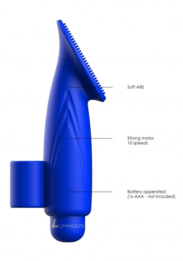 Luminous ABS Bullet With Silicone Sleeve 10-Speeds - Thea - Royal Blue - K. P.