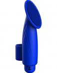Luminous ABS Bullet With Silicone Sleeve 10-Speeds - Thea - Royal Blue