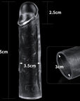 Penis Extender Sleeve Plus 1 Inch - Clear - K. P.