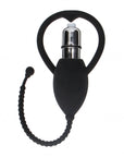 Ouch! Urethral Sounding Vibrating Bullet Plug - Black