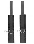 Ouch! Black & White - Velcro Hand or Ankle Cuffs - With Adjustable Straps - Black - K. P.