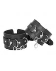 Ouch! Black & White - Bonded Leather Hogtie With Hand and Ankle Cuffs - Black - K. P.