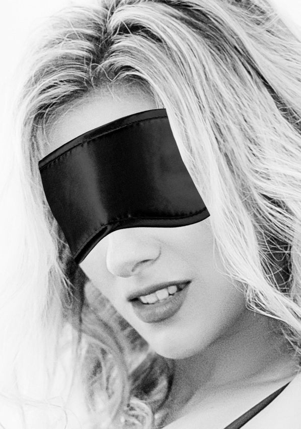 Ouch! Black & White - Satin Eye-Mask - Black - K. P.